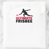 Sticker Ovale Frisbee ultime (Sac)