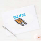 Sticker Ovale Froide Comme La Glace (Enveloppe)