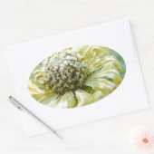 Sticker Ovale Frosty Zinna (Enveloppe)