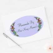 Sticker Ovale Fruits de marque alimentaire maison (Enveloppe)