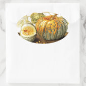 STICKER OVALE FRUITS DE SAISON / CITROUILLE (Sac)