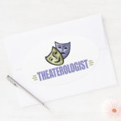 Sticker Ovale Funny Drama Theatre (Enveloppe)