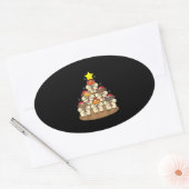 Sticker Ovale Funny Hamster (Enveloppe)