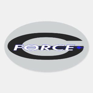 Sticker Ovale G Force Black
