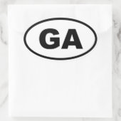 Sticker Ovale GA Géorgie (Sac)