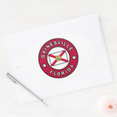 Sticker Ovale Gainesville Floride (Enveloppe)