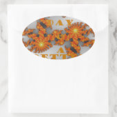 Sticker Ovale Galactique céleste ont une belle journée et une me (Sac)