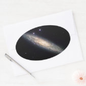 Sticker Ovale Galaxie spirale - NGC 253 (Enveloppe)