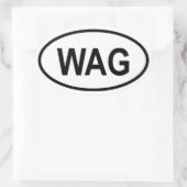 Sticker Ovale Gambie "WAG" (Sac)