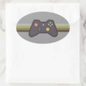 Sticker Ovale Gamer (Sac)