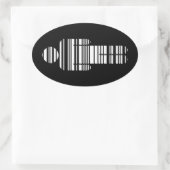 Sticker Ovale garçon barcode (Sac)