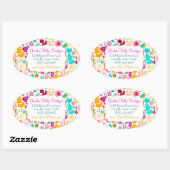 Sticker Ovale Garden Kitty (Feuille)