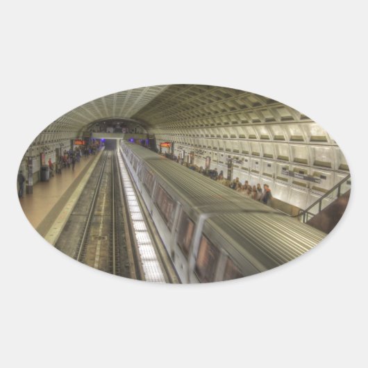 Sticker Ovale Gare de Washington DC (Devant)