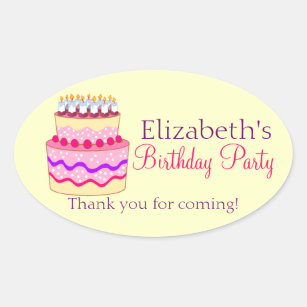 Autocollants Stickers Gateau Joyeux Anniversaire Zazzle Be