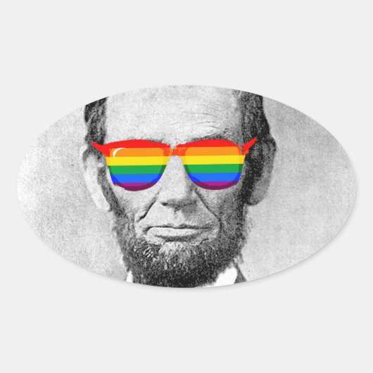 Sticker Ovale Gaybraham Lincoln (Devant)