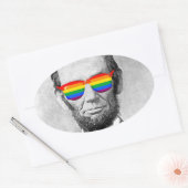 Sticker Ovale Gaybraham Lincoln (Enveloppe)