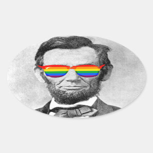 Sticker Ovale Gaybraham Lincoln