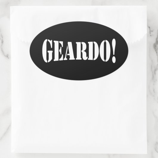 STICKER OVALE GEARDO ! (Sac)