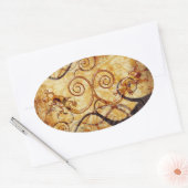 Sticker Ovale Gecko Spiral Twins (Enveloppe)