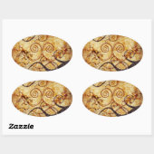 Sticker Ovale Gecko Spiral Twins (Feuille)