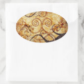 Sticker Ovale Gecko Spiral Twins (Sac)