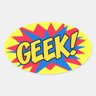 STICKER OVALE GEEK
