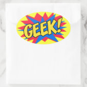 STICKER OVALE GEEK (Sac)