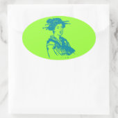 Sticker Ovale Geisha (Sac)