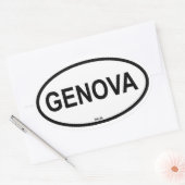 STICKER OVALE GENÈVE (Enveloppe)