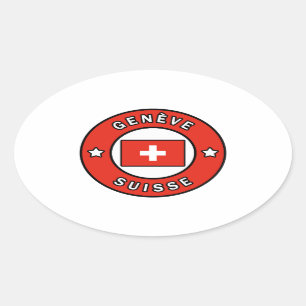 Sticker Ovale Genève Suisse