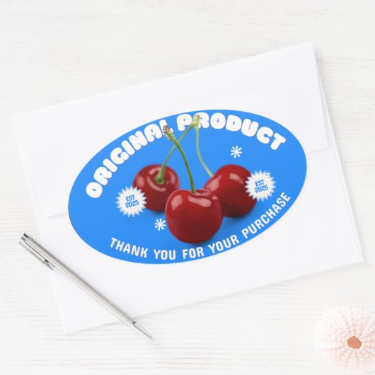 Sticker Ovale  geometric sticker, pink green sticker, modern pat (Enveloppe)