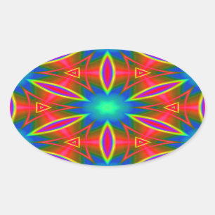 Sticker Ovale Géométrique 160614 (01)