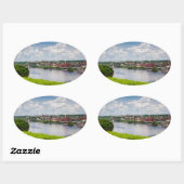 Sticker Ovale Georgetown (Feuille)