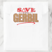 Sticker Ovale Gerbil Save (Sac)