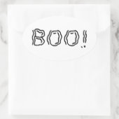 Sticker Ovale Ghomajorité Boo ! (Sac)