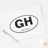 Sticker Ovale Ghost Hunter (Enveloppe)