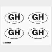 Sticker Ovale Ghost Hunter (Feuille)
