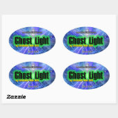 Sticker ovale Ghost Light™ #1 (Feuille)