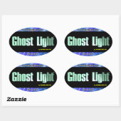 Sticker ovale Ghost Light™ #2 (Feuille)