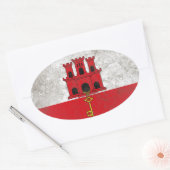Sticker Ovale Gibraltar (Enveloppe)