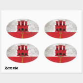 Sticker Ovale Gibraltar (Feuille)