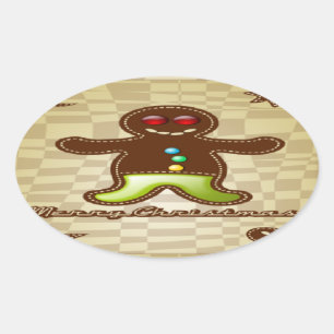 Sticker Ovale Gingerpain biscuit