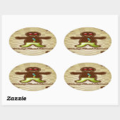 Sticker Ovale Gingerpain biscuit (Feuille)