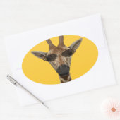 Sticker Ovale Giraffe Incognito (Enveloppe)