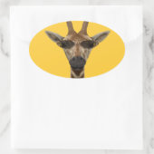 Sticker Ovale Giraffe Incognito (Sac)