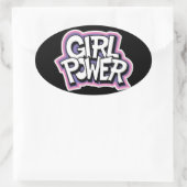 Sticker Ovale Girl Power (Sac)