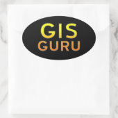 Sticker Ovale GIS Guru (Sac)
