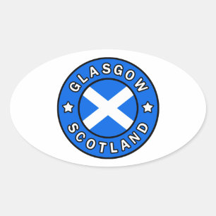 Sticker Ovale Glasgow Écosse