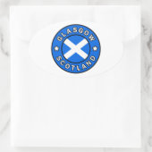 Sticker Ovale Glasgow Écosse (Sac)