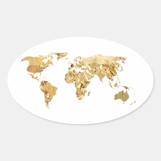 Sticker Ovale Gold Foil (Devant)